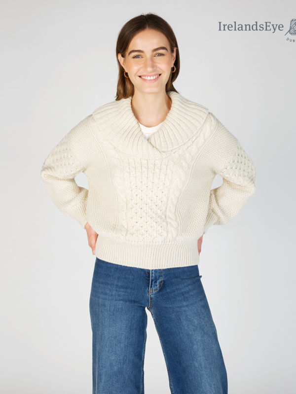 The Blossoms Collection Aster Sweater Oversize - Natural