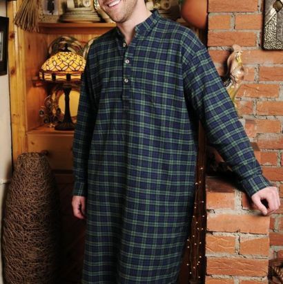 Pyjamas Chaussons Chaussettes Liquette homme-femme en flanelle de coton