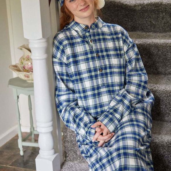 Pyjamas Chaussons Chaussettes Liquette homme-femme en flanelle de coton