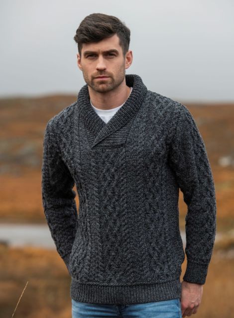 Homme Pull col châle