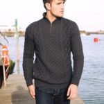Homme Pull mérinos col "camionneur"