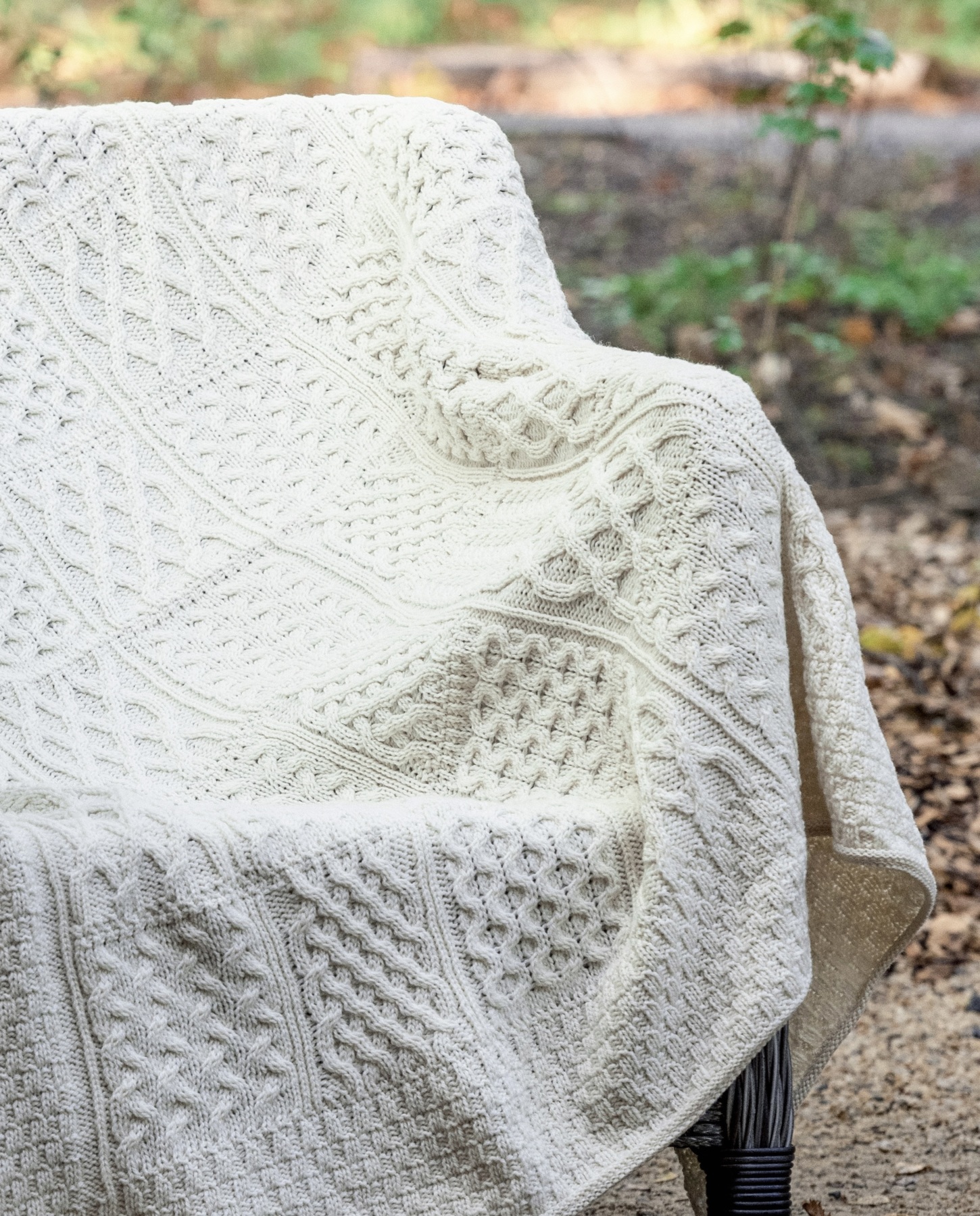 Plaid couverture patchwork laine vintage 1970 Plaid couverture patchwork laine vintage 1970