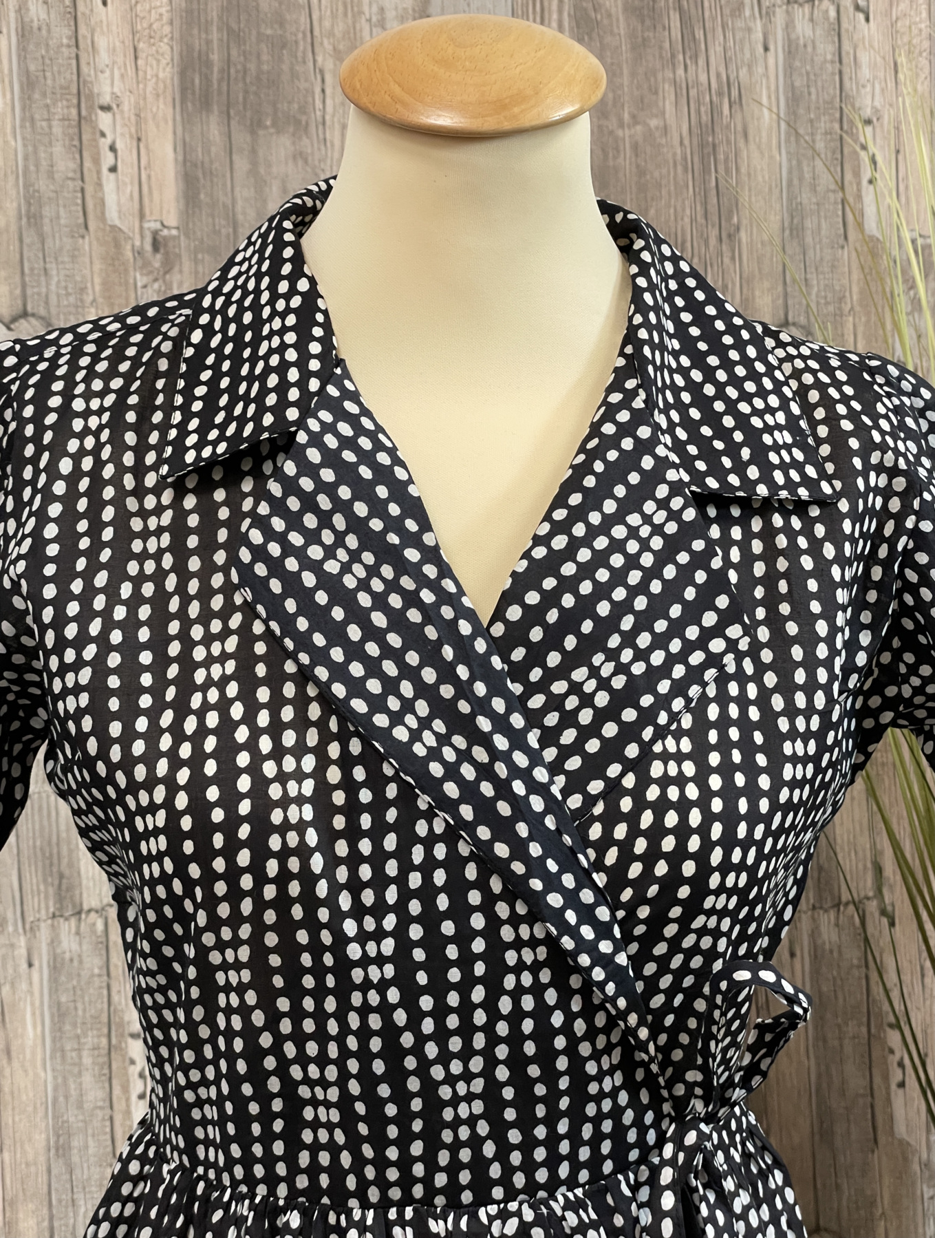 Robe longue portefeuille colorée 100 coton Terre Rouge