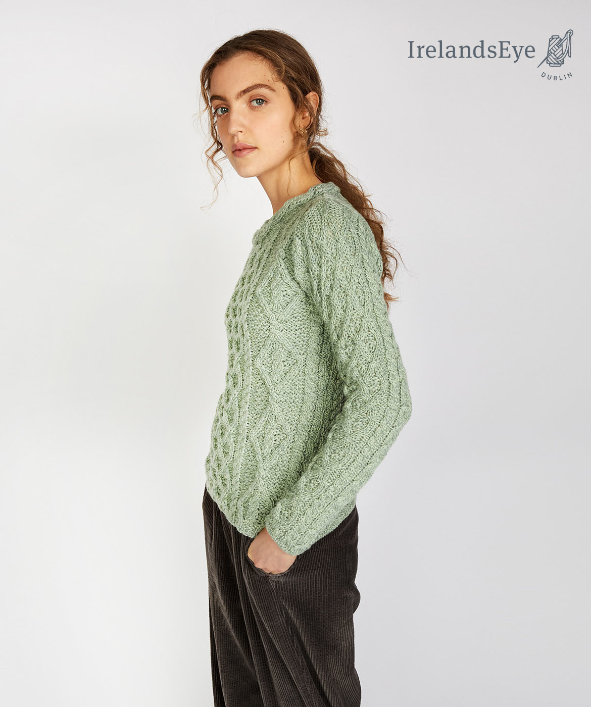 Châle Femme 100% Laine Mérinos Irlandaise - Motifs Aran, Chaud, Polyvalent Pour Toutes Saisons